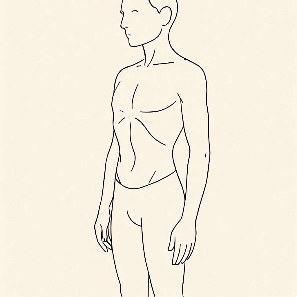 Vacuum abdominal debout