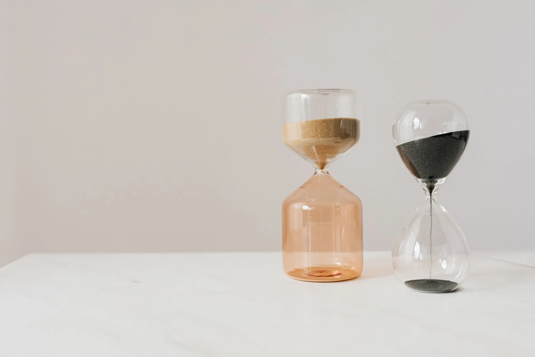 Sablier symbolisant le temps de jeûne